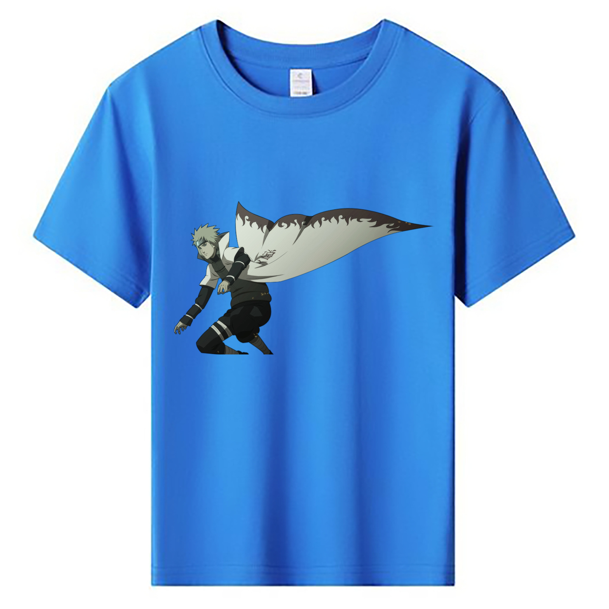（画像用） NARUTO -ナルト- 波風 ミナト Namikaze Minato 綿100％キッズTシャツ（フロントプリント）